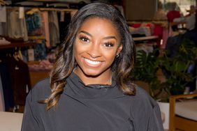 Simone Biles during the AthletaWell Gold Medal Groove at Athleta Town & Country Village 