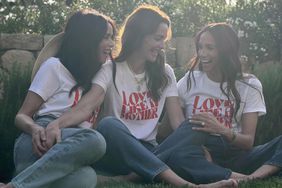 Meghan Markle Models Alliance of Moms Tee with Friends Kelly McKee Zajfen and Abigail Spencer