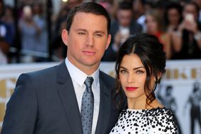 Actors Channing Tatum and his wife Jenna Dewan-Tatum attend the European Premiere of "Magic Mike XXL" at Vue West End on June 30, 2015 in London, England.