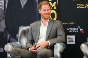 Prince Harry, Duke of Sussex, Patron of the Invictus Games Foundation onstage during The Invictus Games Foundation Conversation titled "Realising a Global Community" 