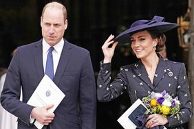 LONDON, ENGLAND - MARCH 13: Prince William, Prince of Wales and Catherine, Princess of Wales depart the annual Commonwealth Day Service at Westminster Abbey on March 13, 2023 in London, England. (Photo by Jordan Pettitt - WPA Pool/ Getty Images)