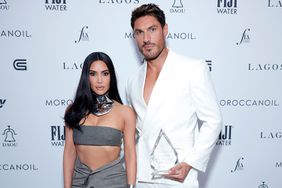 Kim Kardashian and Chris Appleton, Hair Artist of the Year Award recipient, attend The Daily Front Row's Seventh Annual Fashion Los Angeles Awards