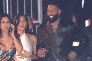 Kim Kardashian and NFL star Odell Beckham Jr. turned heads as they exited the Vanity Fair 