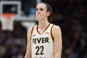 Caitlin Clark #22 of the Indiana Fever reacts during the fourth quarter against the Seattle Storm in the game at Climate Pledge Arena on May 22, 2024 in Seattle, Washington