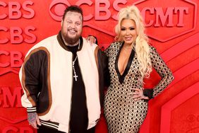 Jelly Roll and Bunnie XO attend the 2024 CMT Music Awards at Moody Center on April 07, 2024 in Austin, Texas. 