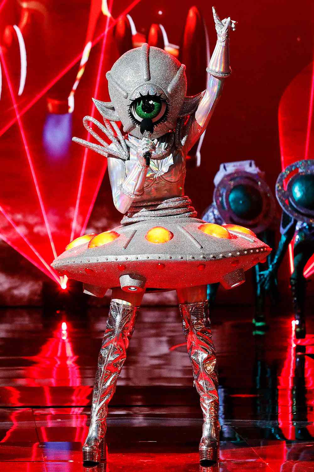 THE MASKED SINGER: UFO in the “MASKED SINGER IN SPACE” episode of THE MASKED SINGER airing Wednesday, April 12 (8:00-9:01 PM ET/PT) on FOX.