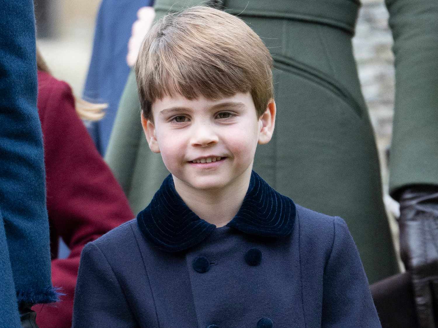 Prince Louis of Wales attends the Christmas Day service at St Mary Magdalene Church on December 25, 2022