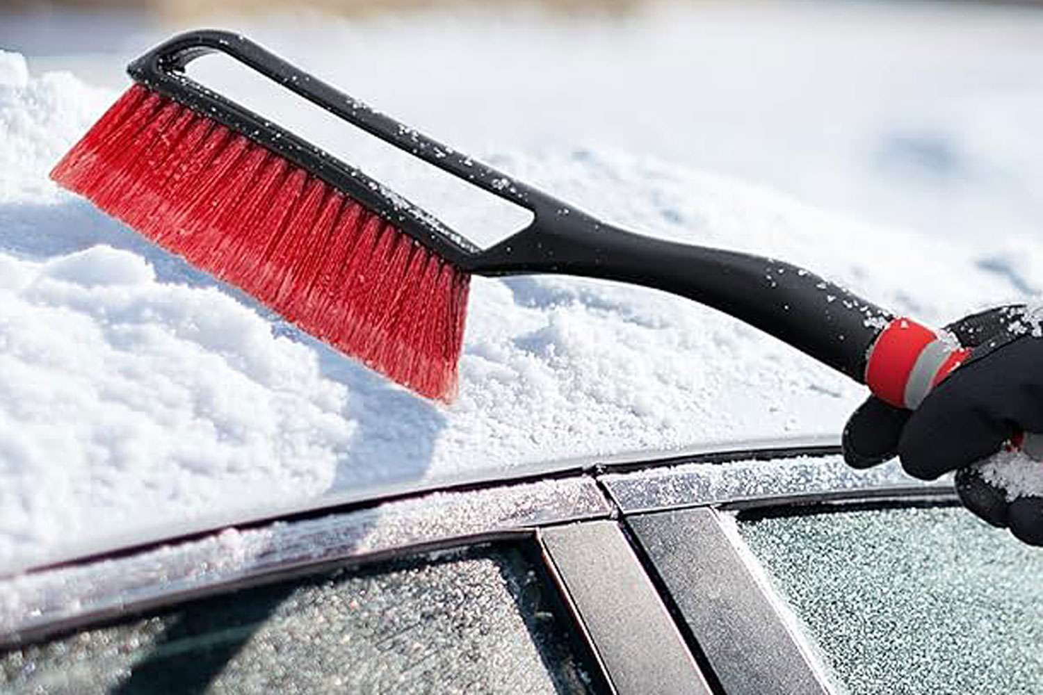 Amazon AstroAI 27" Snow Brush and Detachable Ice Scraper with Ergonomi
