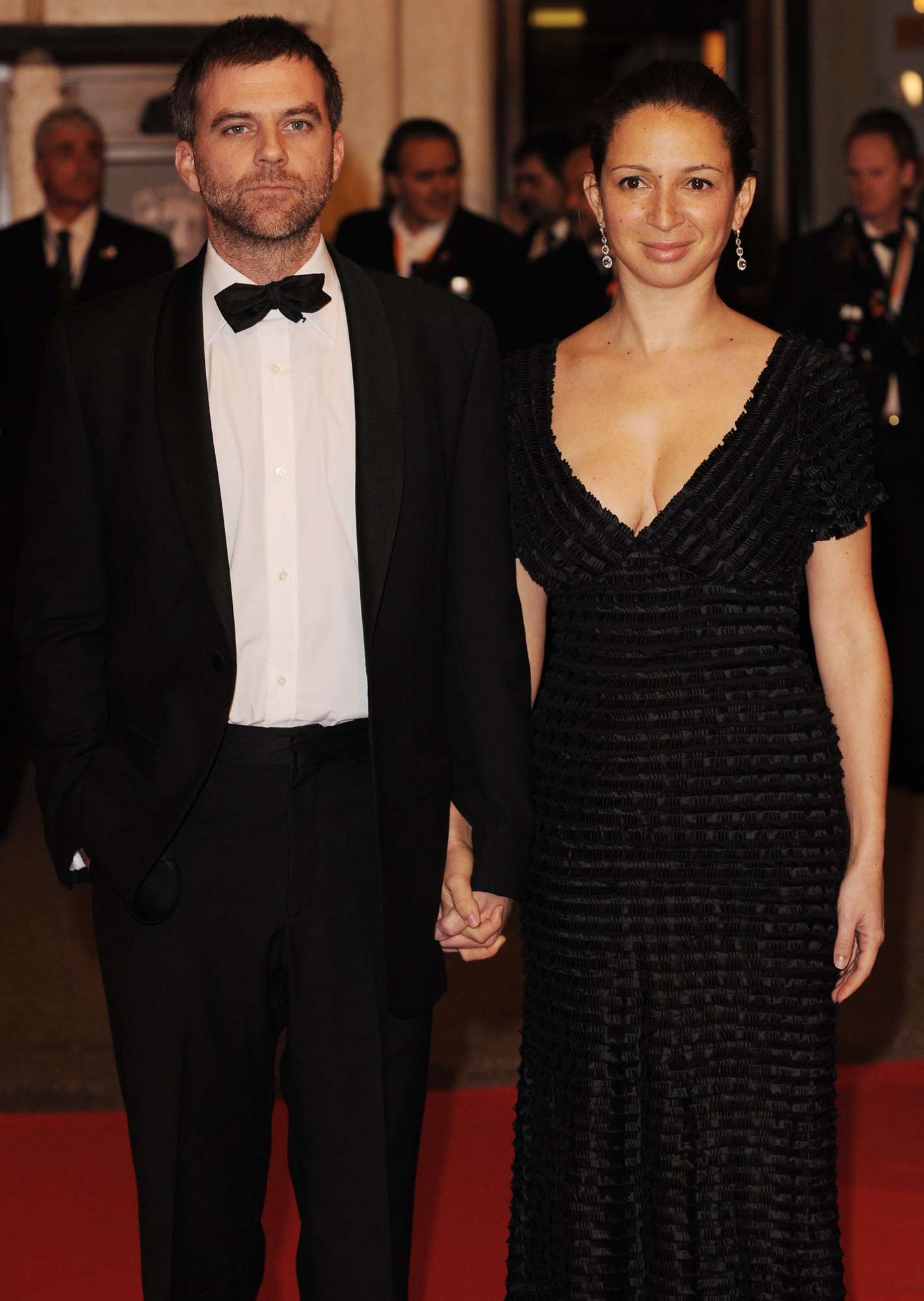 Paul Thomas Anderson and Maya Rudolph arrive at the British Academy Film Awards (BAFTA) held at the Royal Opera House in London