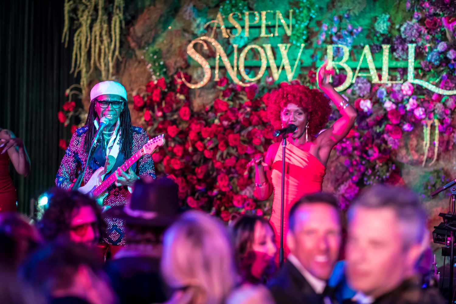 Nile Rodgers performs onstage during the Aspen Snow Ball at The St. Regis Aspen Resort on February 03, 2024 in Aspen, Colorado.