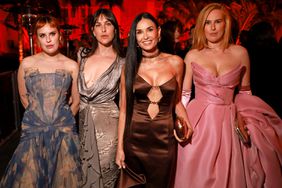 Tallulah Willis, Scout LaRue Willis, Demi Moore, and Rumer Willis attend the 2024 Vanity Fair Oscar Party Hosted By Radhika Jones at Wallis Annenberg Center for the Performing Arts on March 10, 2024 in Beverly Hills, California