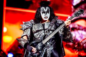 Gene Simmons of KISS performs at Arena di Verona on July 11, 2022 in Verona, Italy.