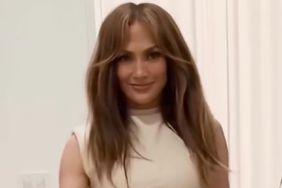 Jennifer Lopez Mock Neck Dress