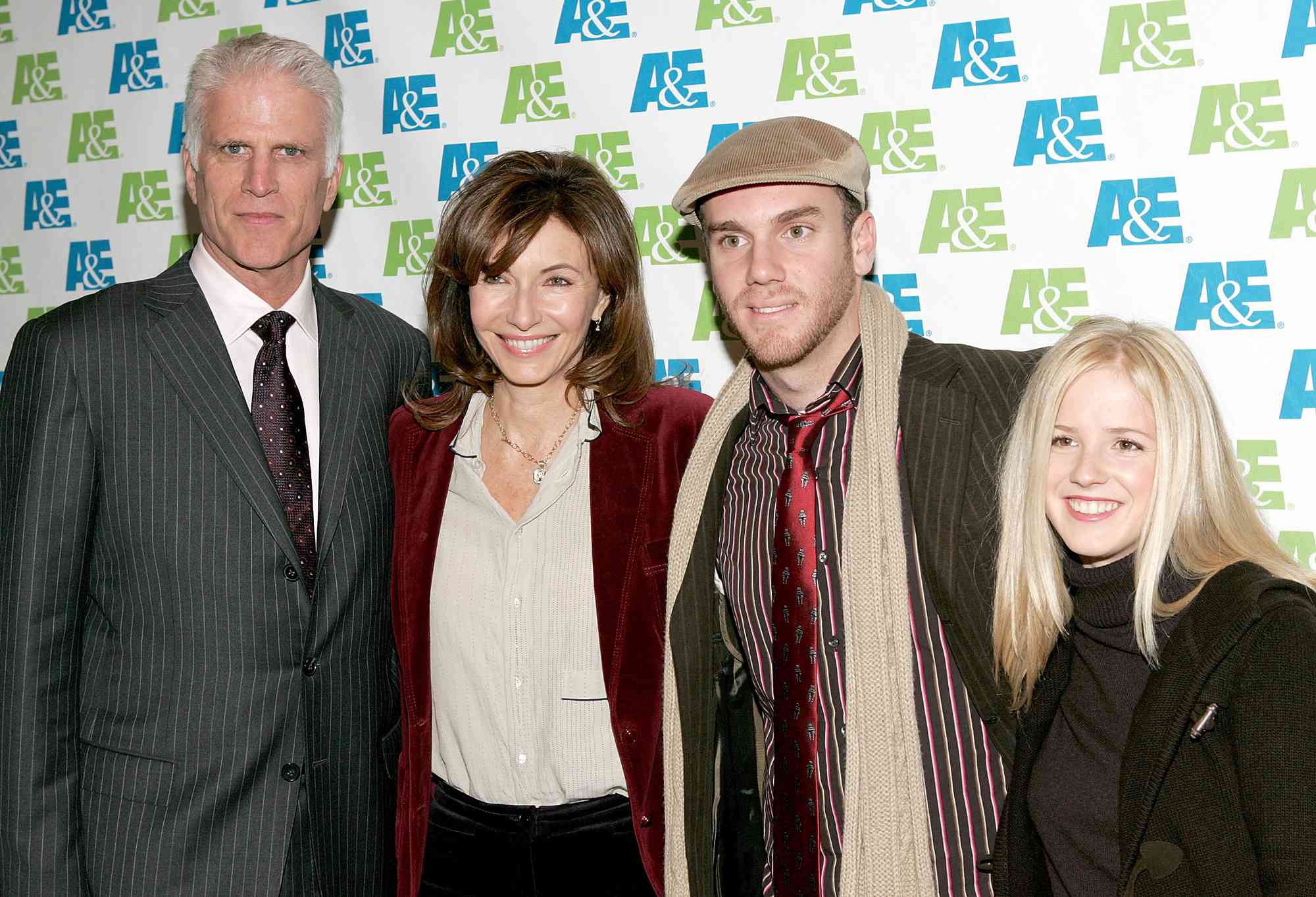 Actors Ted Dandon and Mary Steenburgen with their children Charlie McDowell and Kat Danson attend the screening of A&E Networks "Knights of the South Bronx" at the Fashion Institute of Technology, Katie Murphy Amphitheatre December 1, 2005 in New York City.