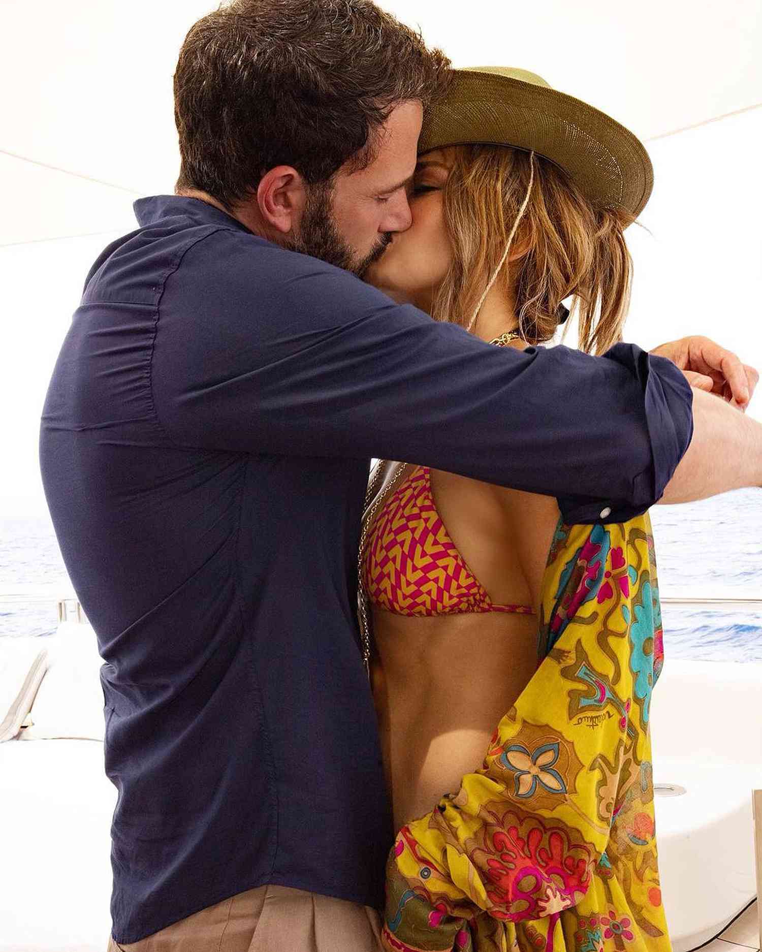 Jennifer Lopez celebrates 52nd birthday by kissing Ben Affleck on luxe yacht