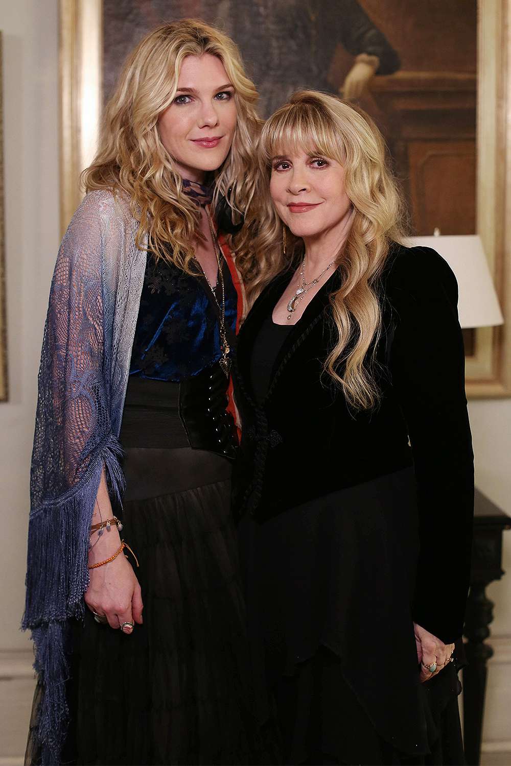 AMERICAN HORROR STORY: COVEN, l-r: Lily Rabe, Stevie Nicks in 'The Magical Delights of Stevie Nicks' (Season 3, Episode 10, aired January 8, 2013)