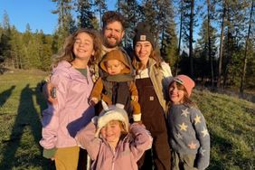 Jack Osbourne (center) and wife Aree Gearhart with kids Pearl, Andy, Minnie and Maple