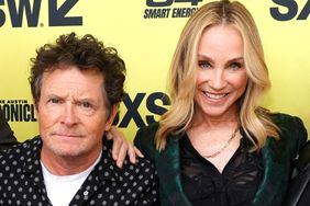 AUSTIN, TEXAS - MARCH 14: (L-R) Director David Guggenheim, Tracy Pollan, Michael J. Fox and Claudette Godfrey attend STILL: A Michael J. Fox Movie - 2023 SXSW Conference and Festivals at The Paramount Theater on March 14, 2023 in Austin, Texas. (Photo by Frazer Harrison/Getty Images for SXSW)