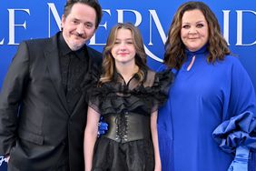 Ben Falcone, Georgette Falcone, and Melissa McCarthy attend the World Premiere of Disney's "The Little Mermaid" on May 08, 2023