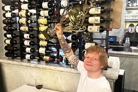 Ed Sheeran in Massachusetts before taking the stage at Boston Calling Music Festival
