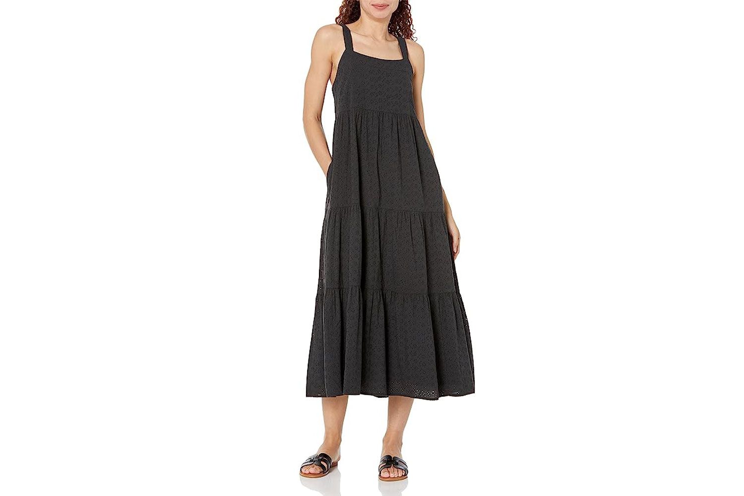 Amazon The Drop Women's Britt Tiered Maxi Tent Dress
