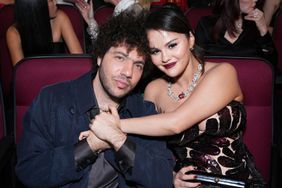 Benny Blanco and Selena Gomez at the 75th Emmy Awards on Monday, Jan. 15, 2024 at the Peacock Theater in Los Angeles.