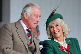 BRAEMAR, UNITED KINGDOM - SEPTEMBER 03: (EMBARGOED FOR PUBLICATION IN UK NEWSPAPERS UNTIL 24 HOURS AFTER CREATE DATE AND TIME) Prince Charles, Prince of Wales and Camilla, Duchess of Cornwall attend the Braemar Highland Gathering at The Princess Royal and Duke of Fife Memorial Park on September 3, 2022 in Braemar, Scotland. (Photo by Max Mumby/Indigo/Getty Images)