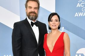 David Harbour and Lily Allen attend the 26th Annual Screen Actors'Â Guild Awards on January 19, 2020 in Los Angeles, California. 