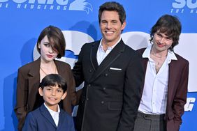 LOS ANGELES, CALIFORNIA - APRIL 05: (L-R) Mary James Marsden, William Luca Costa-Marsden, James Marsden and Jack Marsden attend the Los Angeles Premiere Screening of "Sonic The Hedgehog 2" at Regency Village Theatre on April 05, 2022 in Los Angeles, California. (Photo by Axelle/Bauer-Griffin/FilmMagic)