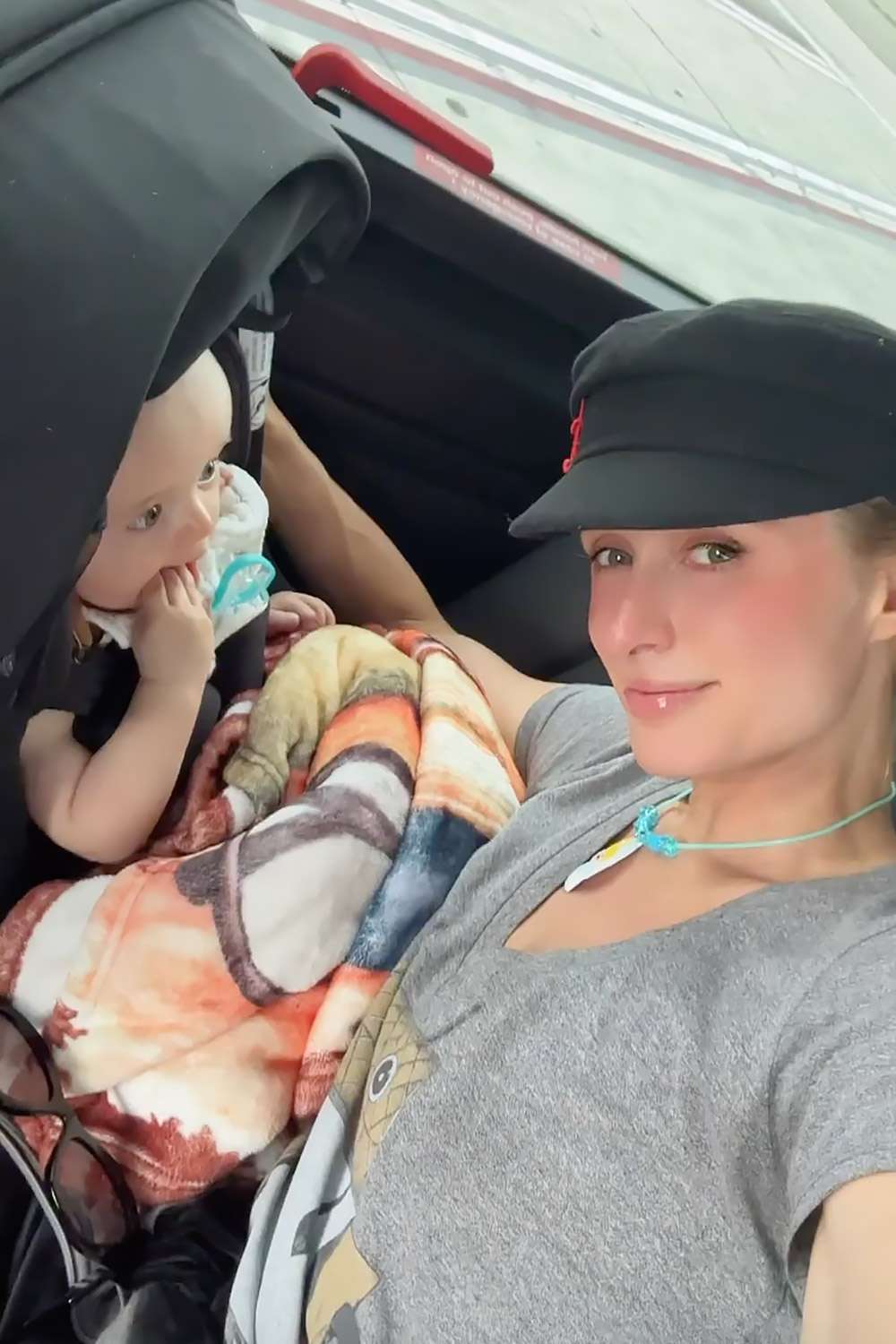 Paris Hilton Takes Trip With Son Phoenix, Reveals She Travels With a Pillow With Her Own Face On It