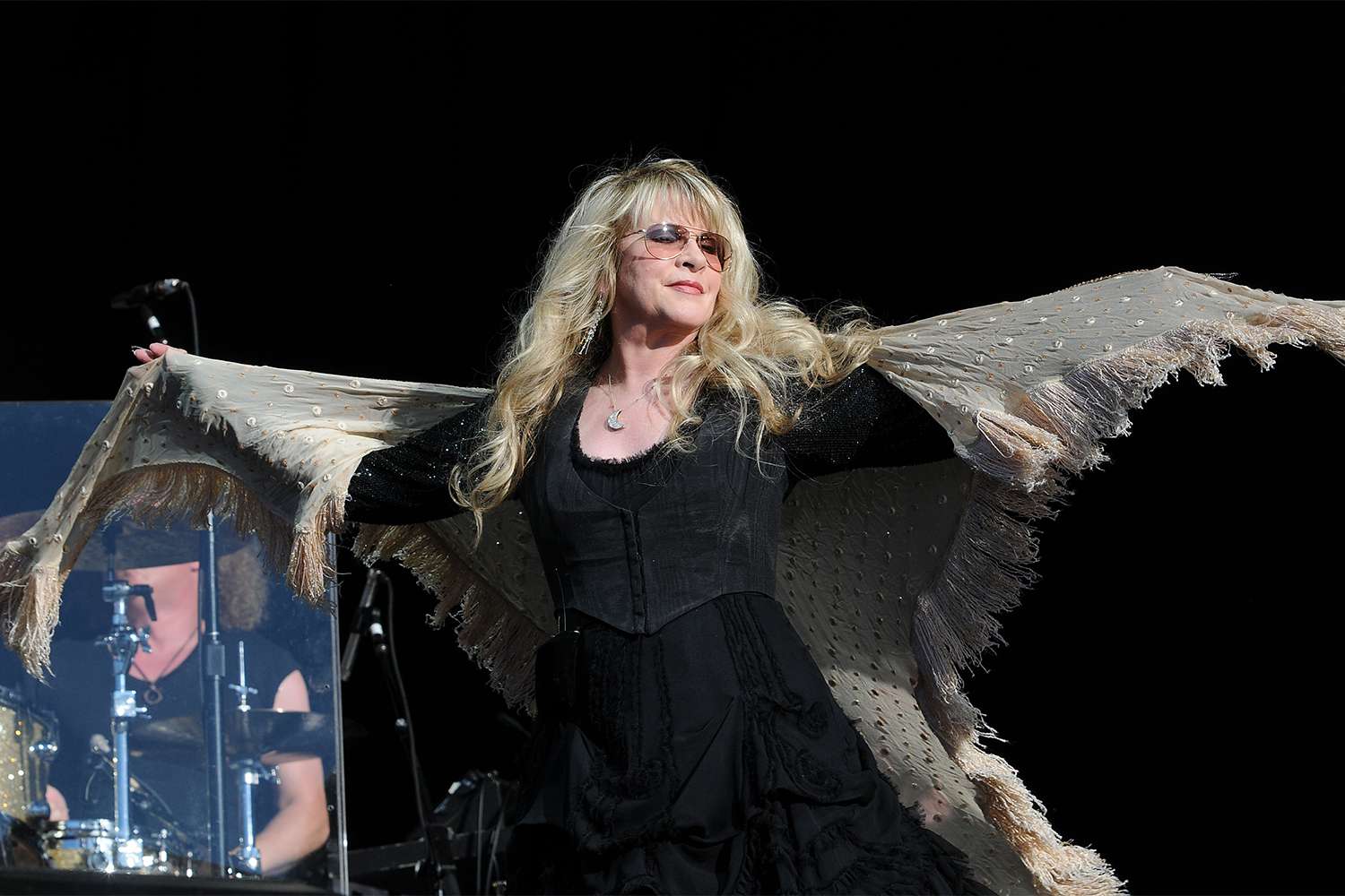 Stevie Nicks performs live on stage during the third day of the 'Hard Rock Calling' music festival at Hyde Park on June 26, 2011 in central London, England.