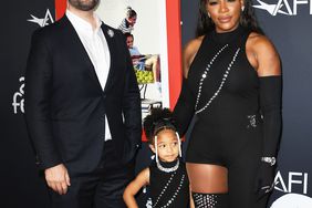 Alexis Ohanian, Olympia Ohanian Jr, and Serena Williams attend the 2021 AFI Fest: Closing Night Premiere Of Warner Bros. "King Richard" at TCL Chinese Theatre on November 14, 2021 in Hollywood, California