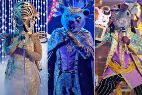 THE MASKED SINGER. Panther in the “Vegas Night” episode of THE MASKED SINGER airing Wednesday, Oct. 28 (8:00-9:00 PM ET/PT) on FOX. © 2022 FOX Media LLC. CR: Michael Becker / FOX.; THE MASKED SINGER. Pi-Rat in the “Vegas Night” episode of THE MASKED SINGER airing Wednesday, Oct. 28 (8:00-9:00 PM ET/PT) on FOX. © 2022 FOX Media LLC. CR: Michael Becker / FOX.; THE MASKED SINGER. Harp in the “Vegas Night” episode of THE MASKED SINGER airing Wednesday, Oct. 28 (8:00-9:00 PM ET/PT) on FOX. © 2022 FOX Media LLC. CR: Michael Becker / FOX.