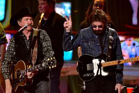 Kix Brooks and Ronnie Dunn of Brooks & Dunn perform onstage during the 2024 CMT Music Awards