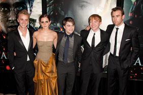 Harry Potter costars, Tom Felton, Emma Watson, Daniel Radcliffe, Rupert Grint, and Matthew Lewis