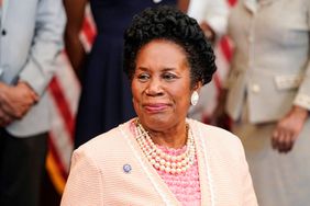 ep. Sheila Jackson Lee (D-TX) waits for Speaker of the House Nancy Pelosi (D-CA) to arrive for a bill enrollment signing ceremony for the Juneteenth National Independence Day Act on June 17, 2021 on Capitol Hill in Washington, DC. Juneteenth, celebrated on June 19th, commemorates the of the end of slavery in the United States and will be celebrated as a national holiday. 