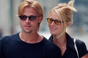 Brad Pitt and Gwyneth Paltrow look beautiful and happy while strolling on Madison Avenue, NYC, on August 3, 1996
