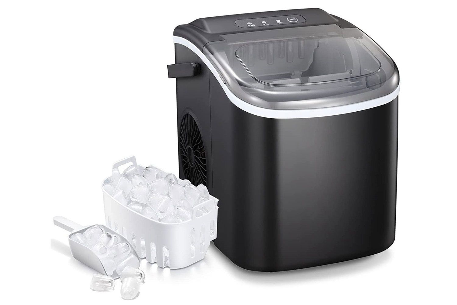 Wayfair R.W.FLAME 26 Lb. lb. Daily Production Bullet Ice Countertop Ice Maker