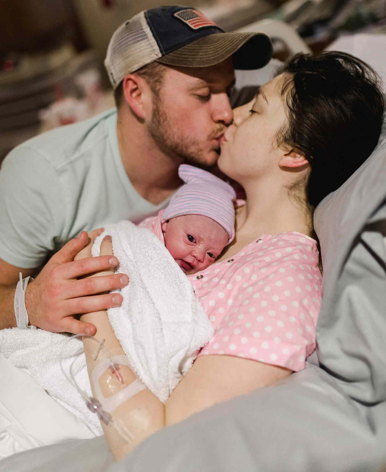 Josiah and Lauren Duggar with their baby daughter