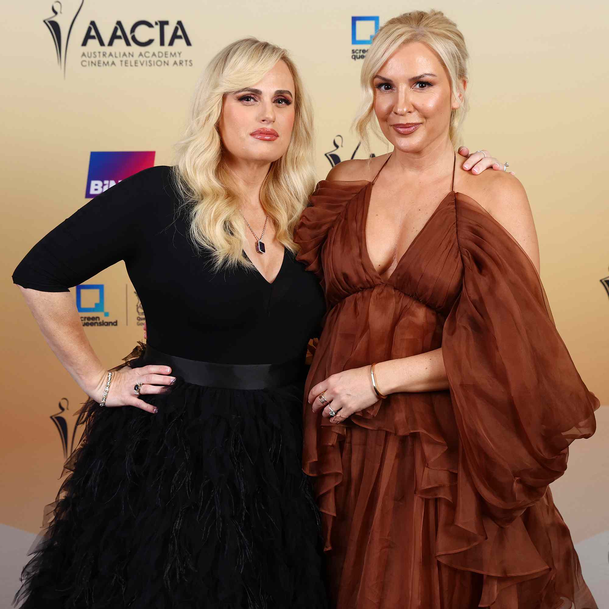 Rebel Wilson and Ramona Agruma attend the 2024 AACTA Awards Presented By Foxtel Group at HOTA 