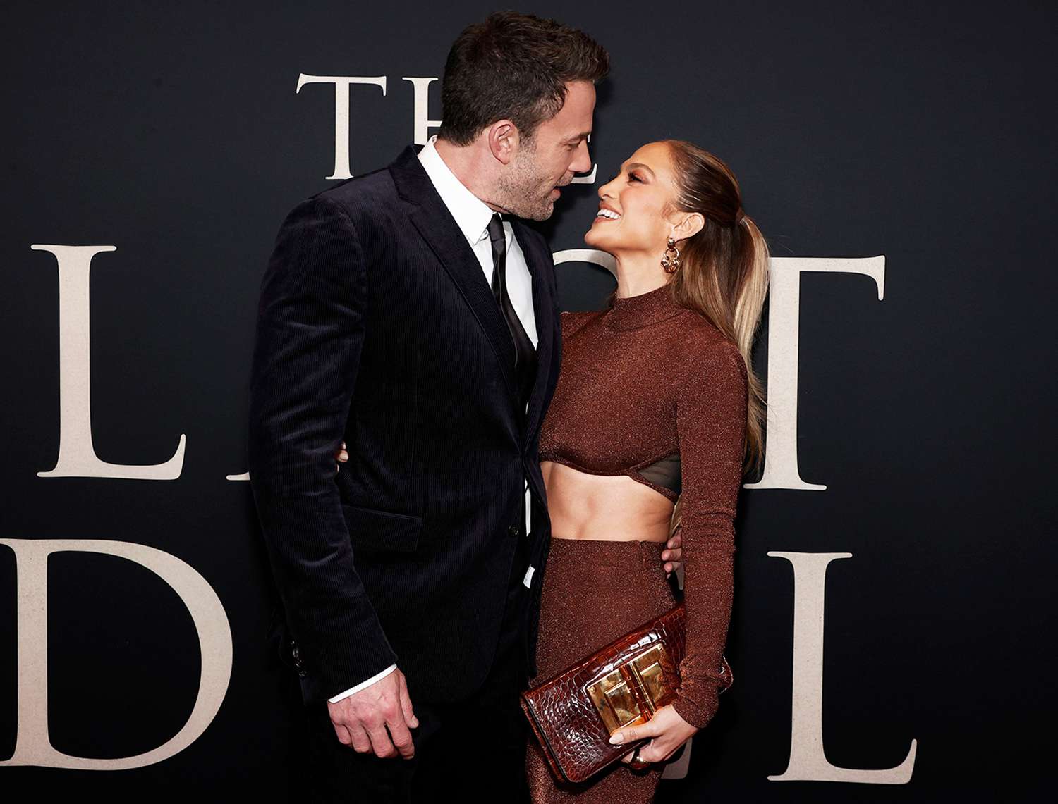 Ben Affleck and Jennifer Lopez attend "The Last Duel" New York Premiere at Rose Theater at Jazz at Lincoln Center's Frederick P. Rose Hall on October 09, 2021 in New York City.