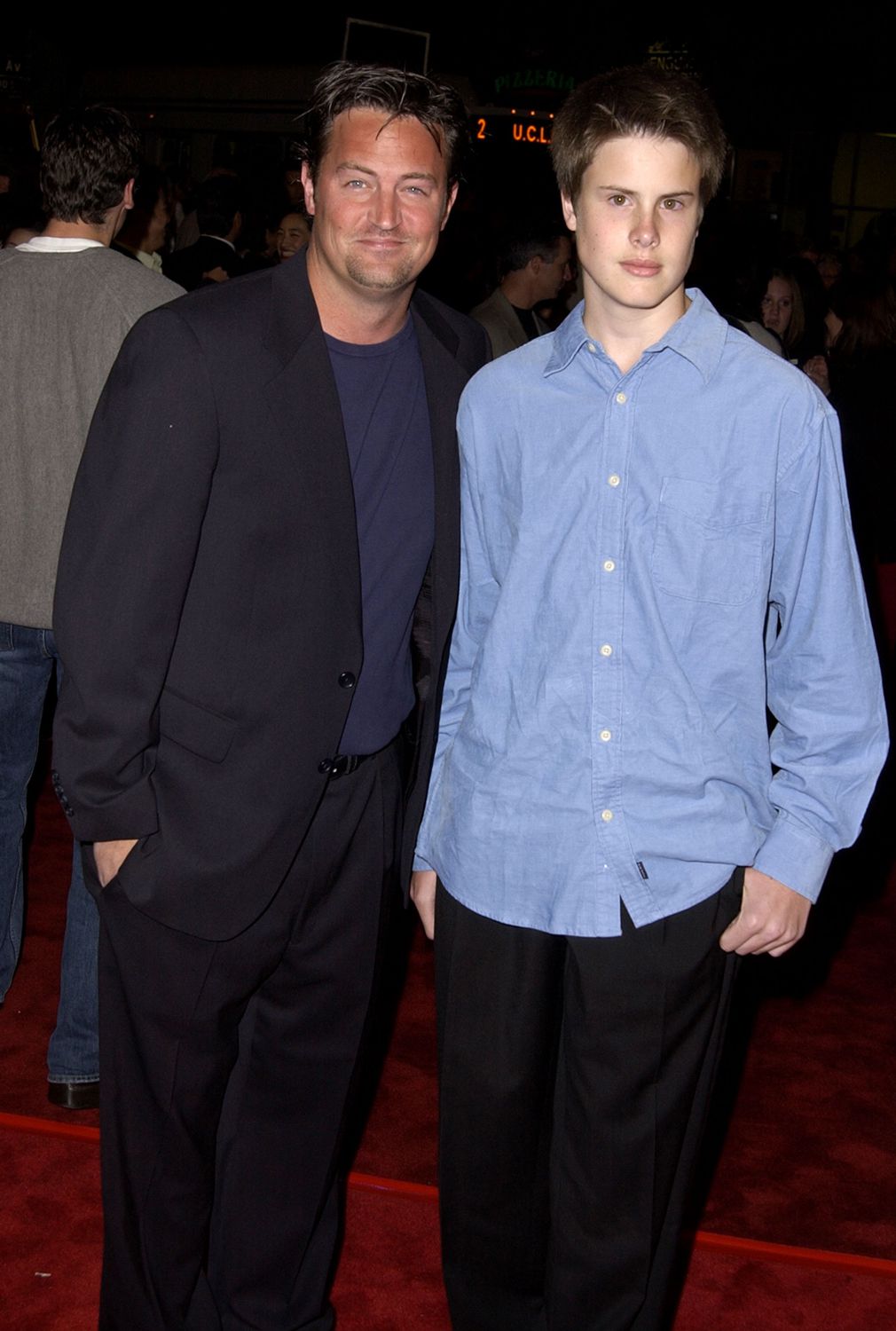 Matthew Perry and brother Will during "Harry Potter and The Sorcerer's Stone" Los Angeles Premiere at Mann Village Theatre in Westwood, California, United States.