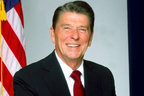 President Ronald Reagan poses for a portrait in 1980 in Los Angeles, California. 
