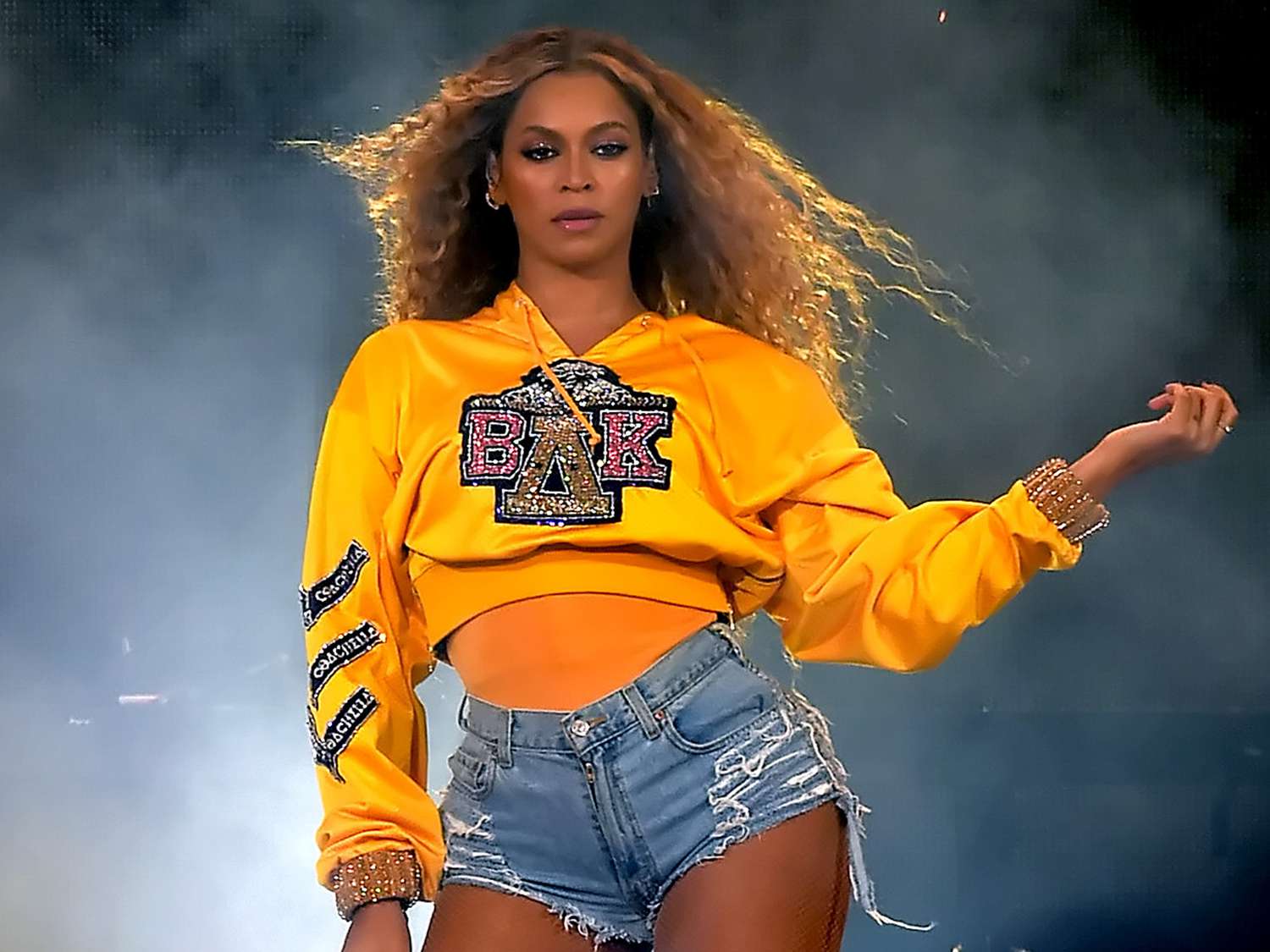 Beyonce Knowles performs onstage during 2018 Coachella Valley Music And Arts Festival on April 14, 2018 in Indio, California. 