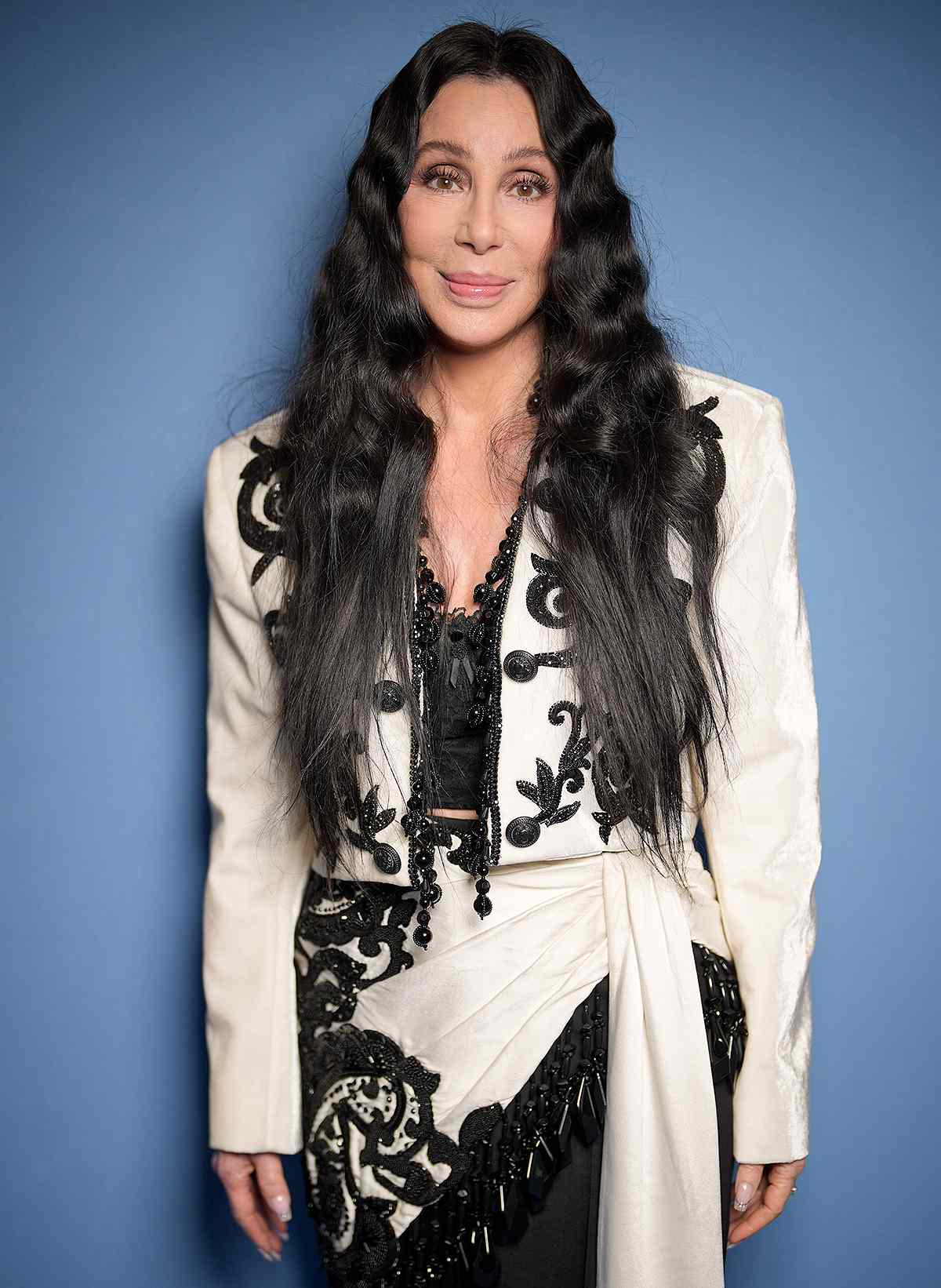 Cher at Balmain Ready To Wear Spring 2024 held at Palais de Chaillot on September 27, 2023 in Paris, France. 