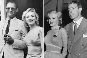 Marilyn Monroe and Arthur Miller on July 17, 1956. ; Marilyn Monroe with Joe DiMaggio.