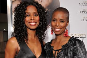 Tasha Smith and Sidra Smith attend the Lionsgate Premiere of Tyler Perry's Meet the Browns on March 13, 2008 in Hollywood, California.