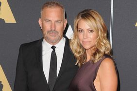 Kevin Costner and wife Christine Baumgartner arrive at the Academy Of Motion Picture Arts And Sciences' Governors Awards