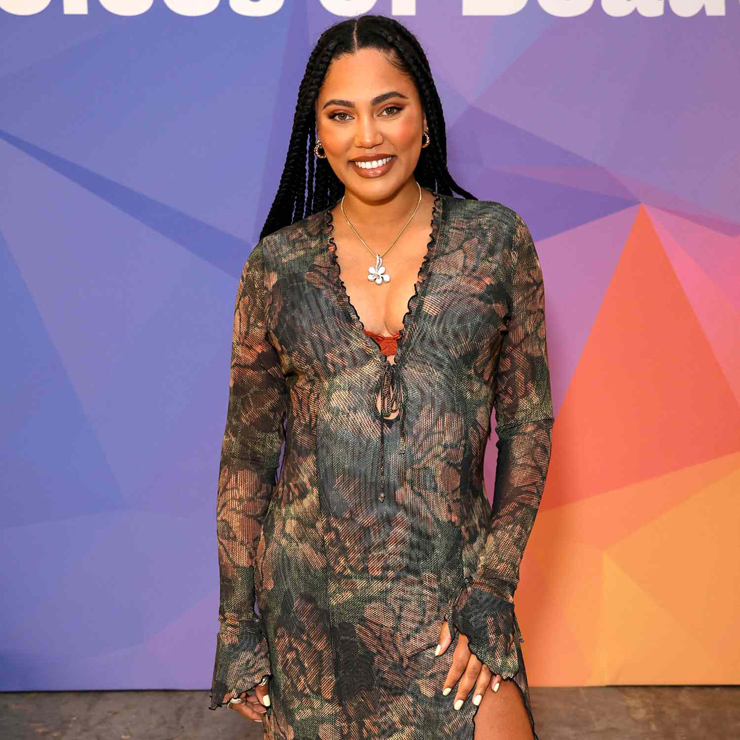 Ayesha Curry attends the The Voices Of Beauty Summit at California Market Center on March 28, 2024 in Los Angeles, California.