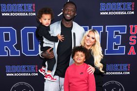 Julius Randle and Kendra Shaw Randle attend the 13th Annual Rookie USA Fashion Show at Iron 23 on September 06, 2023 in New York City.